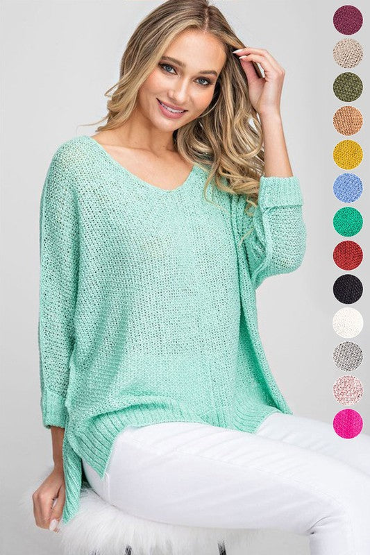 Crew Neck Knit Sweater - Eesome