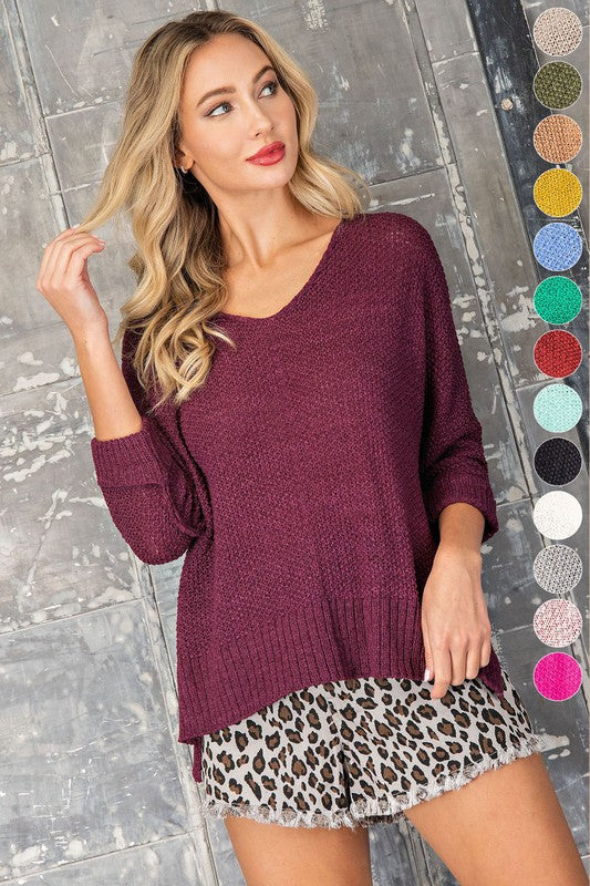 Crew Neck Knit Sweater - Eesome