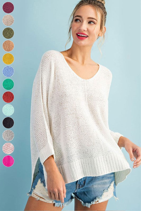 Crew Neck Knit Sweater - Eesome