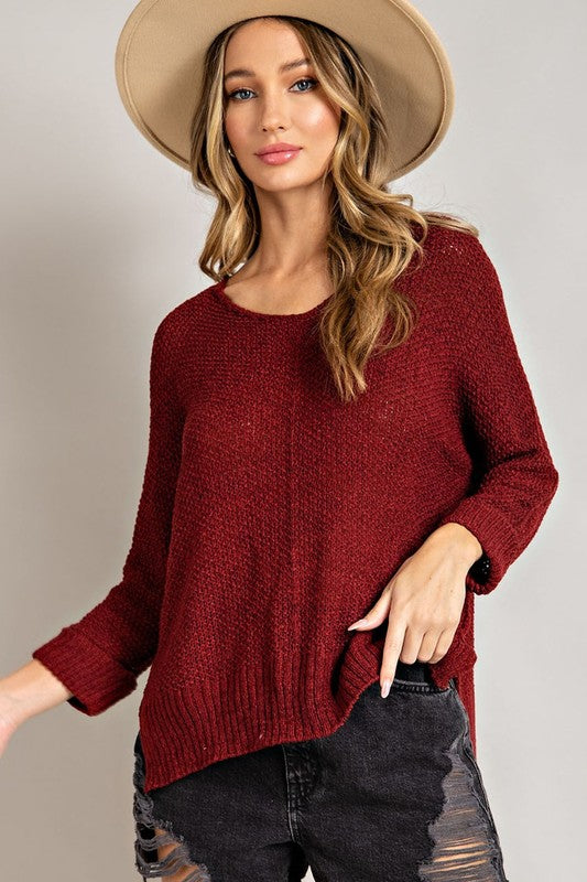 Crew Neck Knit Sweater - Eesome