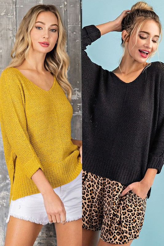 Crew Neck Knit Sweater - Eesome