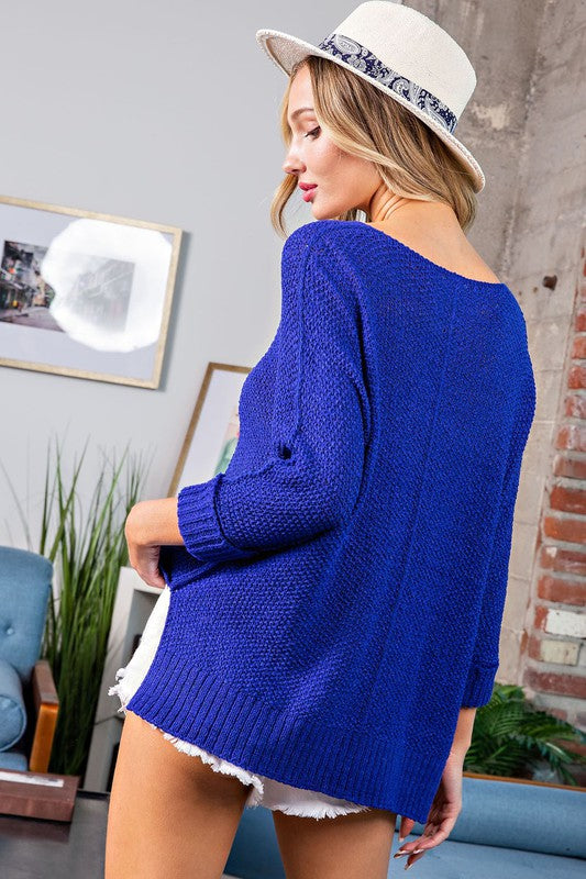 Crew Neck Knit Sweater - Eesome