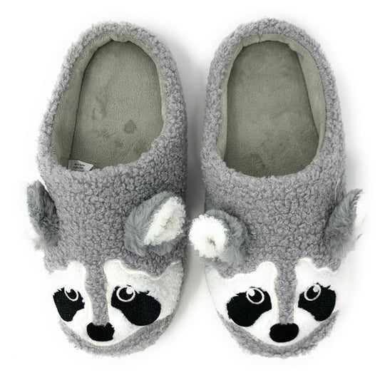 Raccoon - Women's Slip On House Slippers