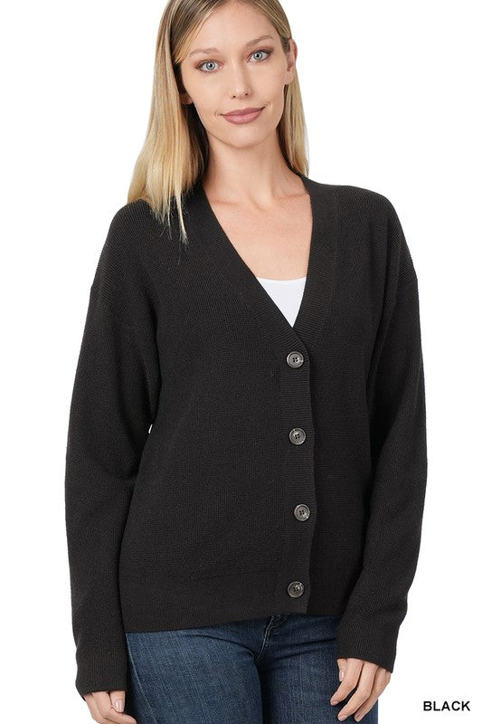 Viscose Sweater Cardigan - Zenana