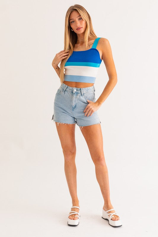 Stripe Knit Tank - Le Lis