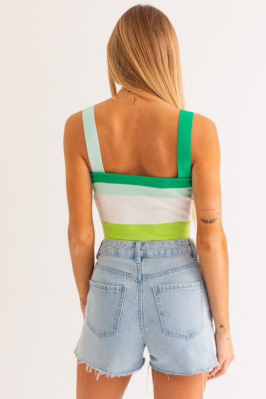 Stripe Knit Tank - Le Lis