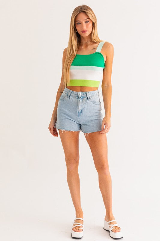 Stripe Knit Tank - Le Lis
