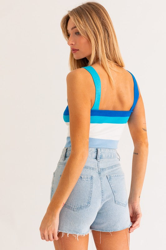 Stripe Knit Tank - Le Lis