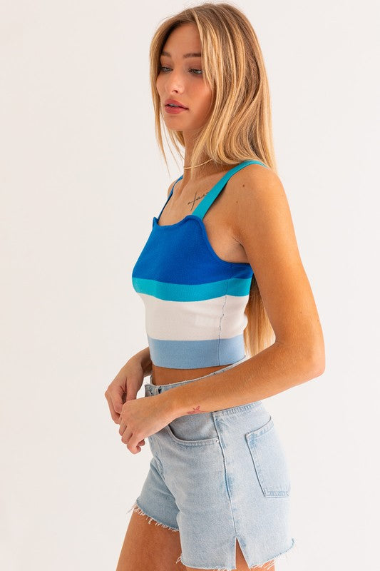 Stripe Knit Tank - Le Lis
