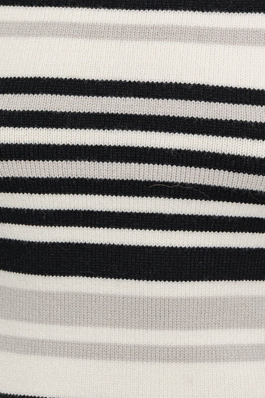 Boat Neck Bell Sleeve Sweater Dress - Le Lis
