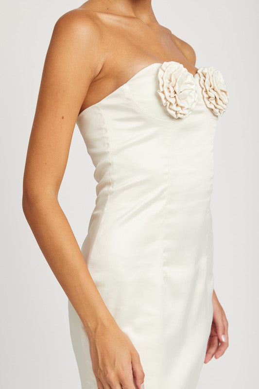 Rosette Bust Mini Dress - Emory Park