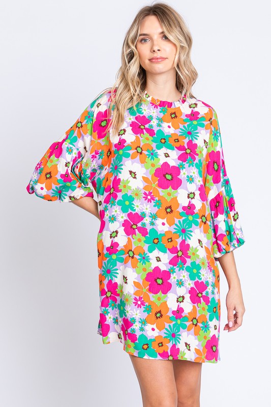 Floral Mini Dress - GeeGee