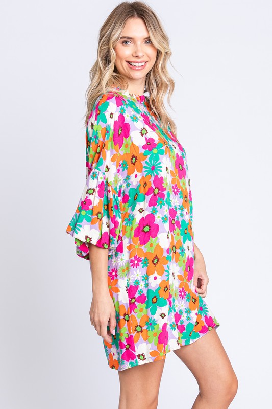 Floral Mini Dress - GeeGee