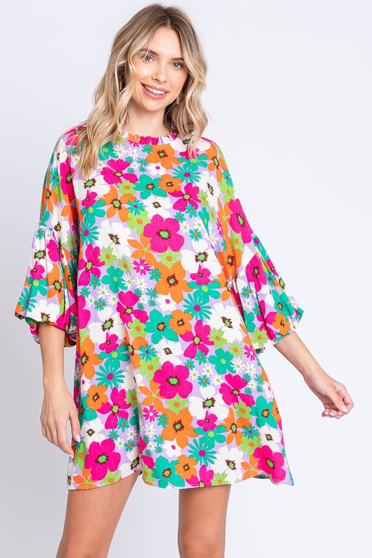 Floral Mini Dress - GeeGee