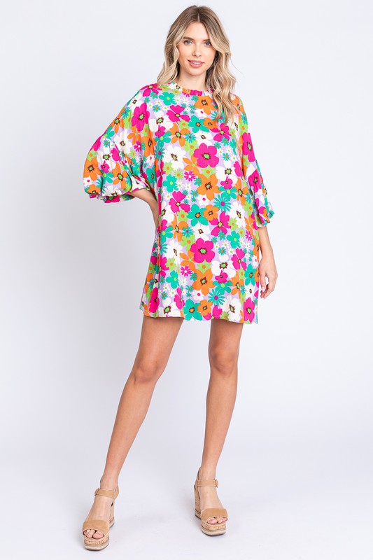 Floral Mini Dress - GeeGee
