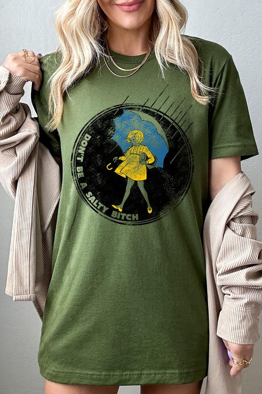 Salty Sarcasm Joke Meme Graphic T-Shirts