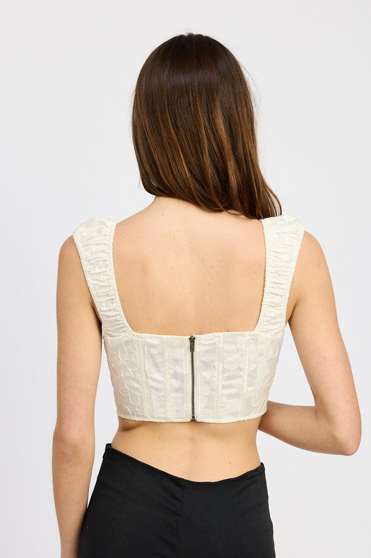 Puff Sleeve Corset Top - Emory Park