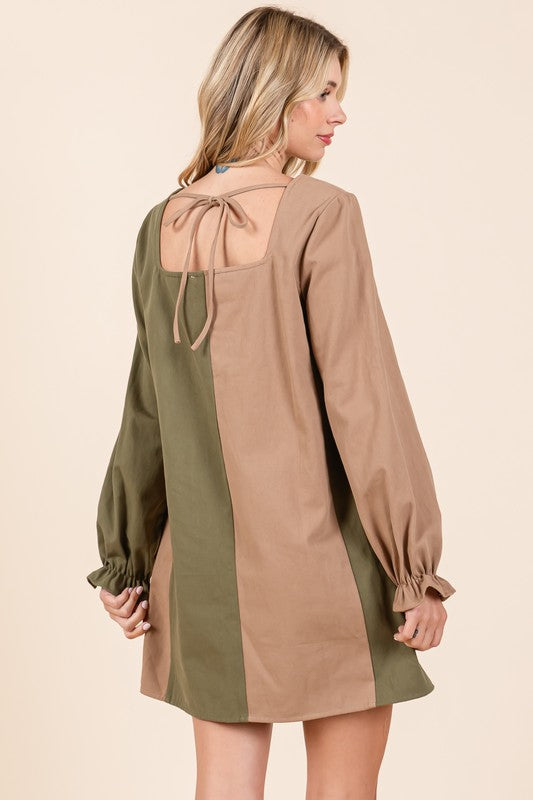 Color Block Mini Dress - GeeGee