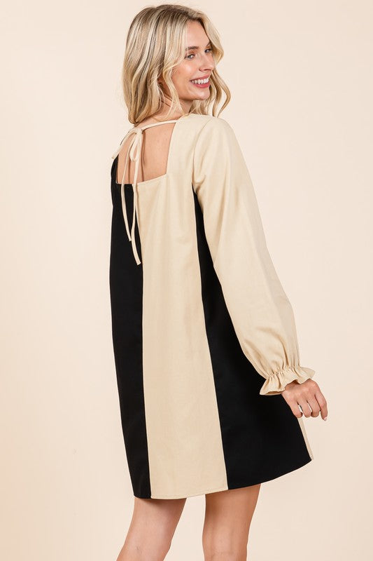 Color Block Mini Dress - GeeGee