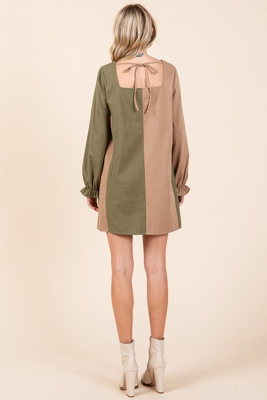 Color Block Mini Dress - GeeGee