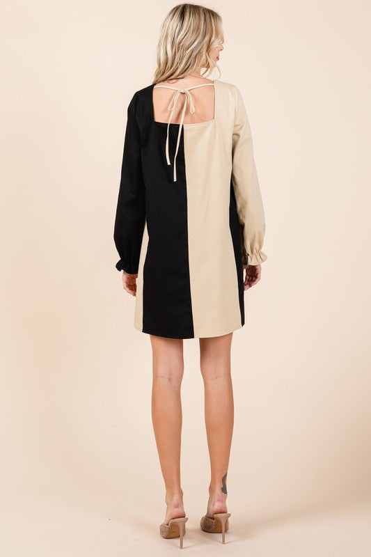 Color Block Mini Dress - GeeGee