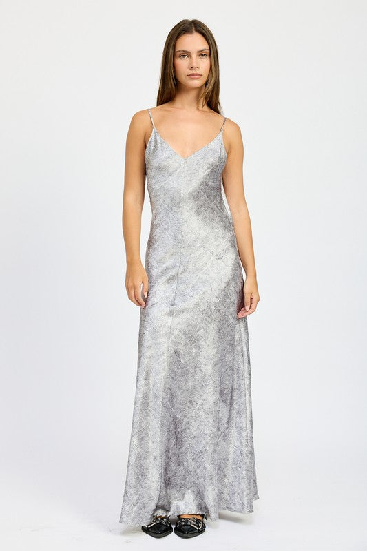 Cruched Velvet Maxi Dress - Emory Park