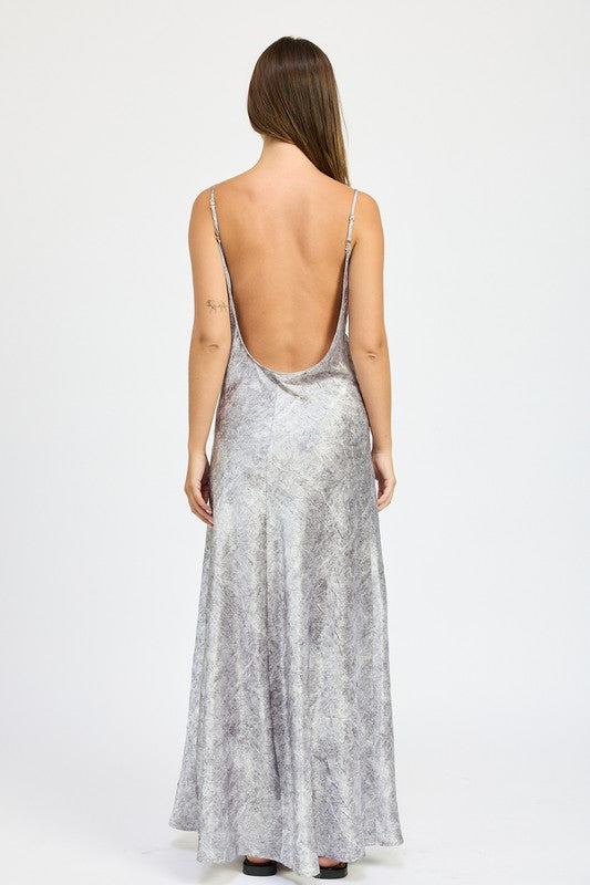 Cruched Velvet Maxi Dress - Emory Park