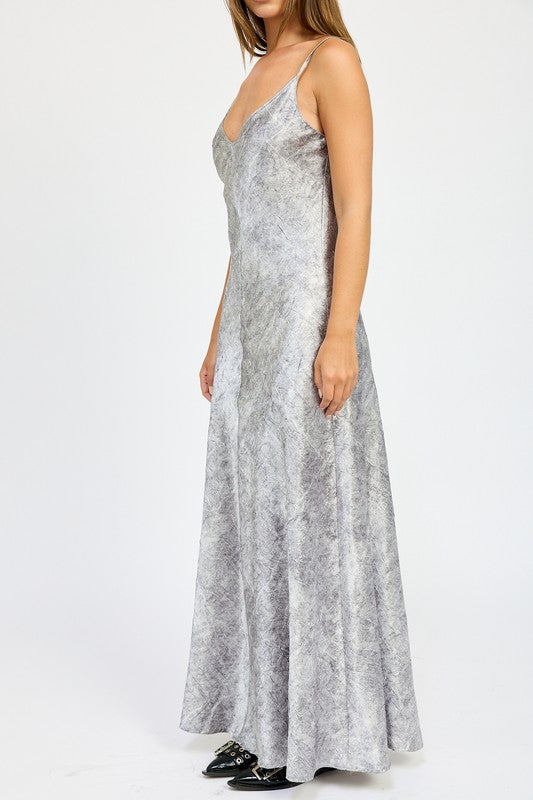 Cruched Velvet Maxi Dress - Emory Park