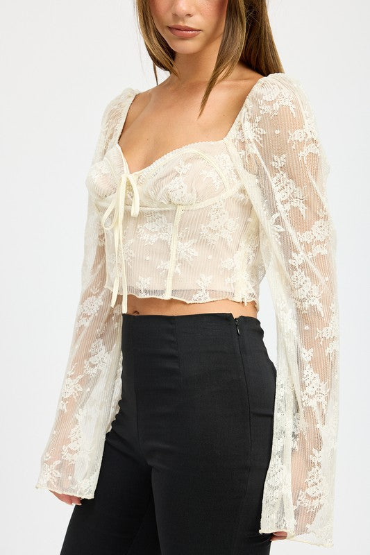 Lace Corset Top - Emory Park