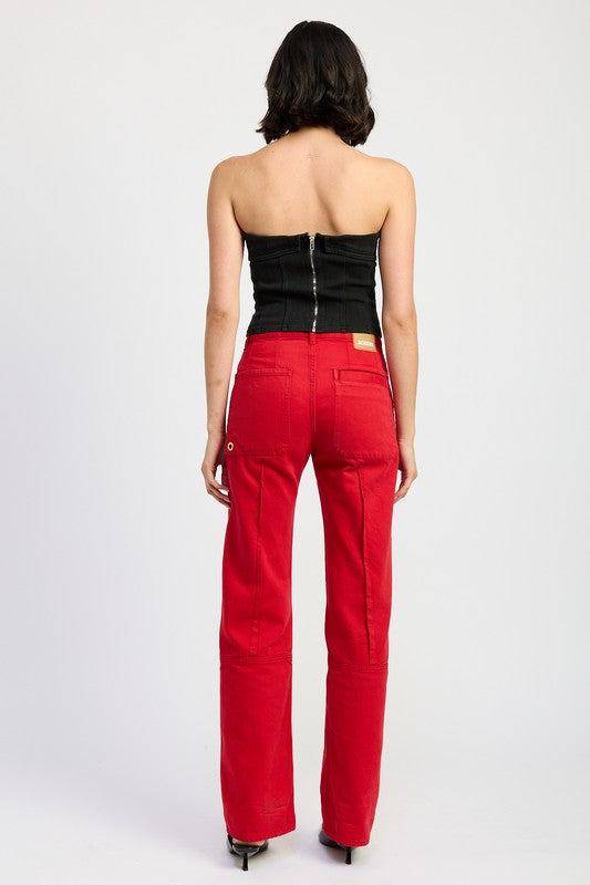 Fold Over Corset Top - Emory Park