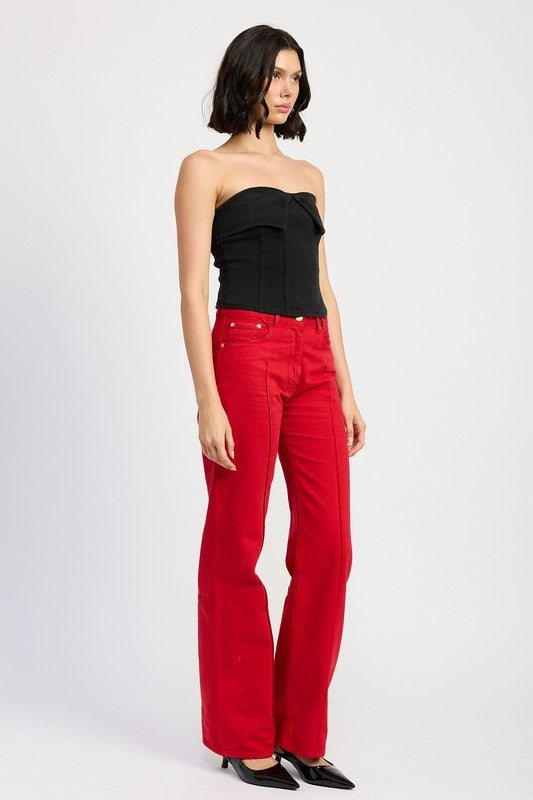 Fold Over Corset Top - Emory Park