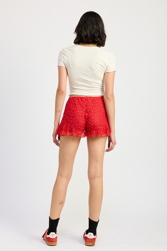 Ruffle Jersey Shorts - Emory Park