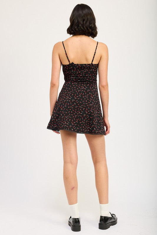 Lace Trim Slip Dress - Emory Park