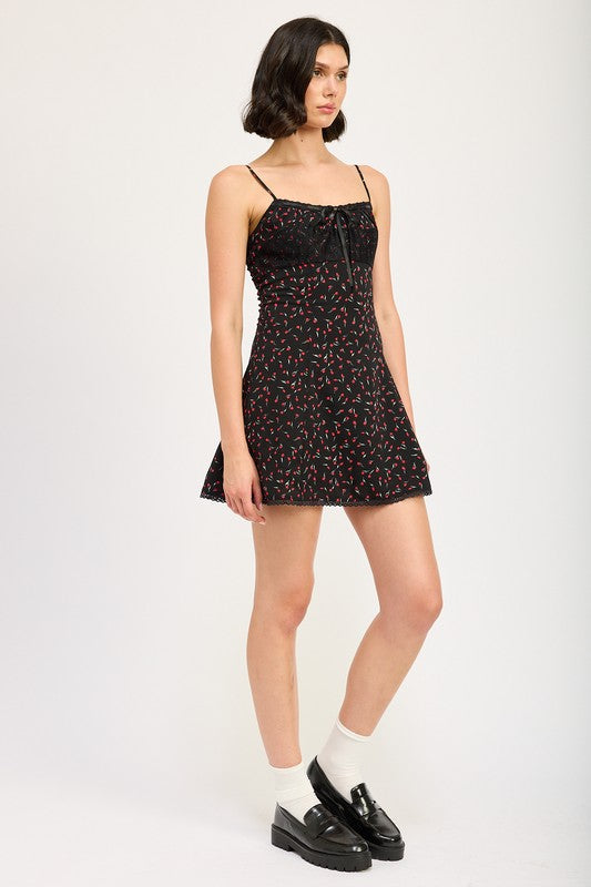 Lace Trim Slip Dress - Emory Park