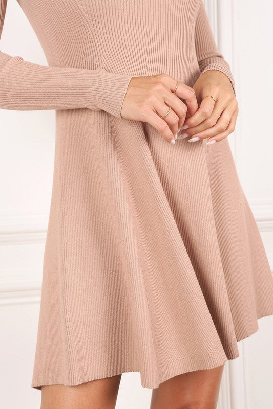 Knitted Fit and Flare Dress - Lilou
