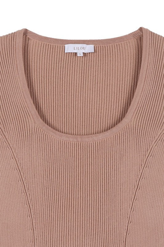 Knitted Fit and Flare Dress - Lilou