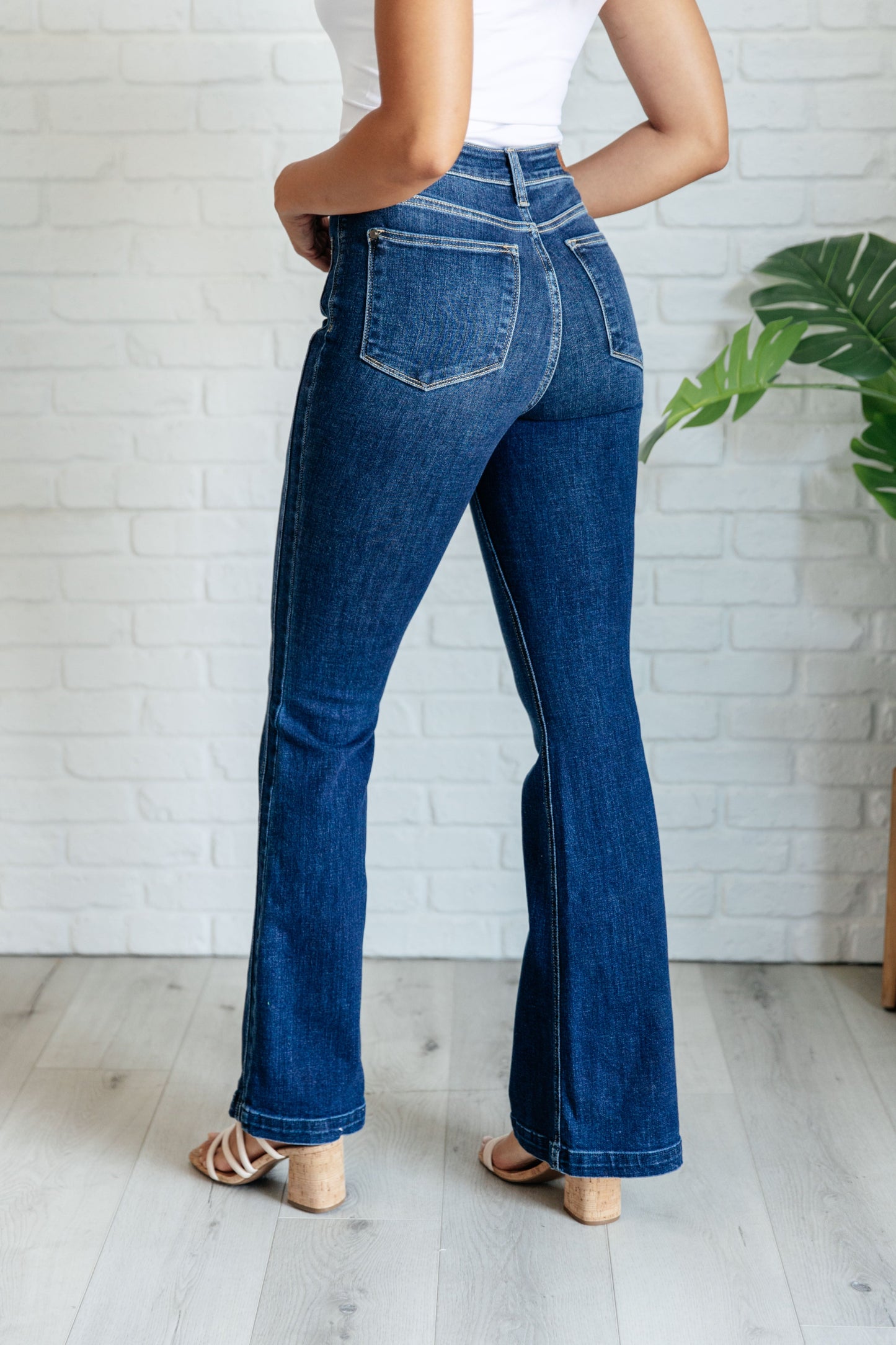 Mavis High Rise Side Seam Detail Flare Jeans - Judy Blue