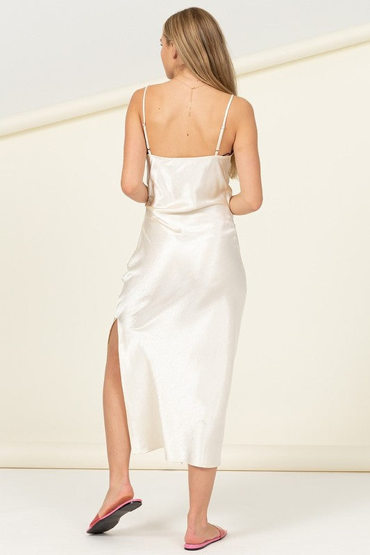 All Nighter Side Slit Maxi Dress - HYFVE
