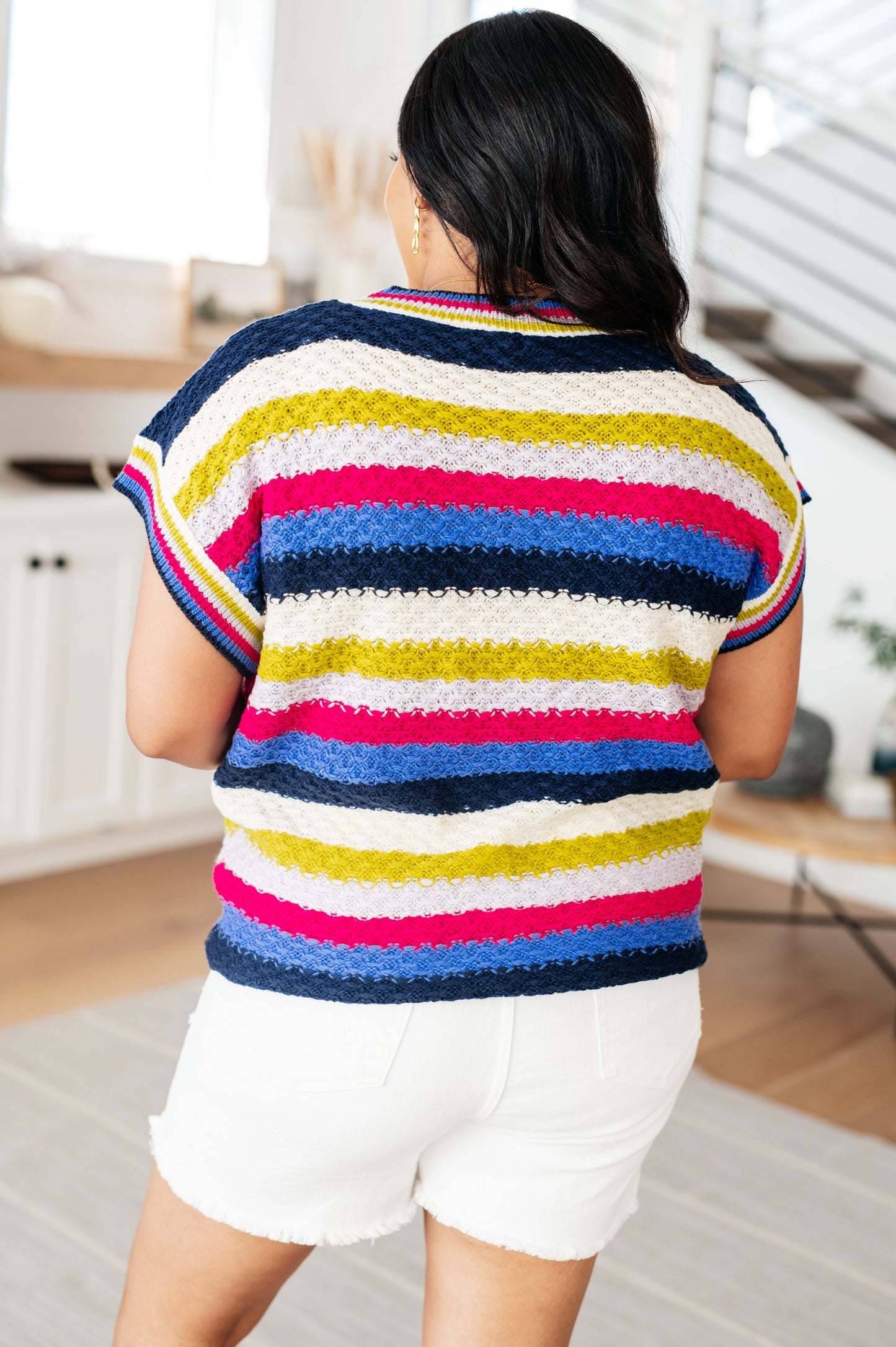 Another One V-Neck Striped Top - Jodifl
