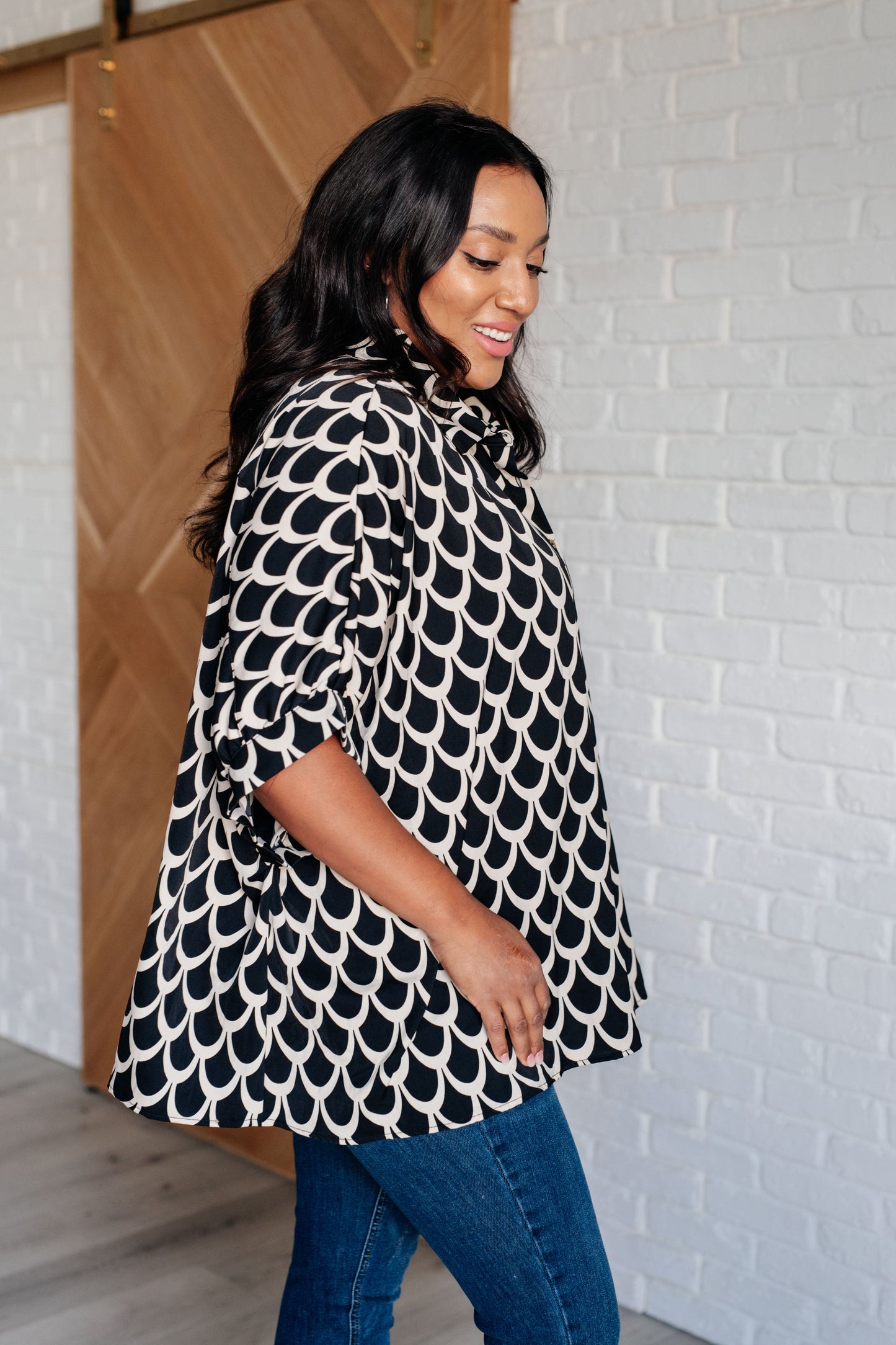 Art Deco Button Up Blouse - ee:some