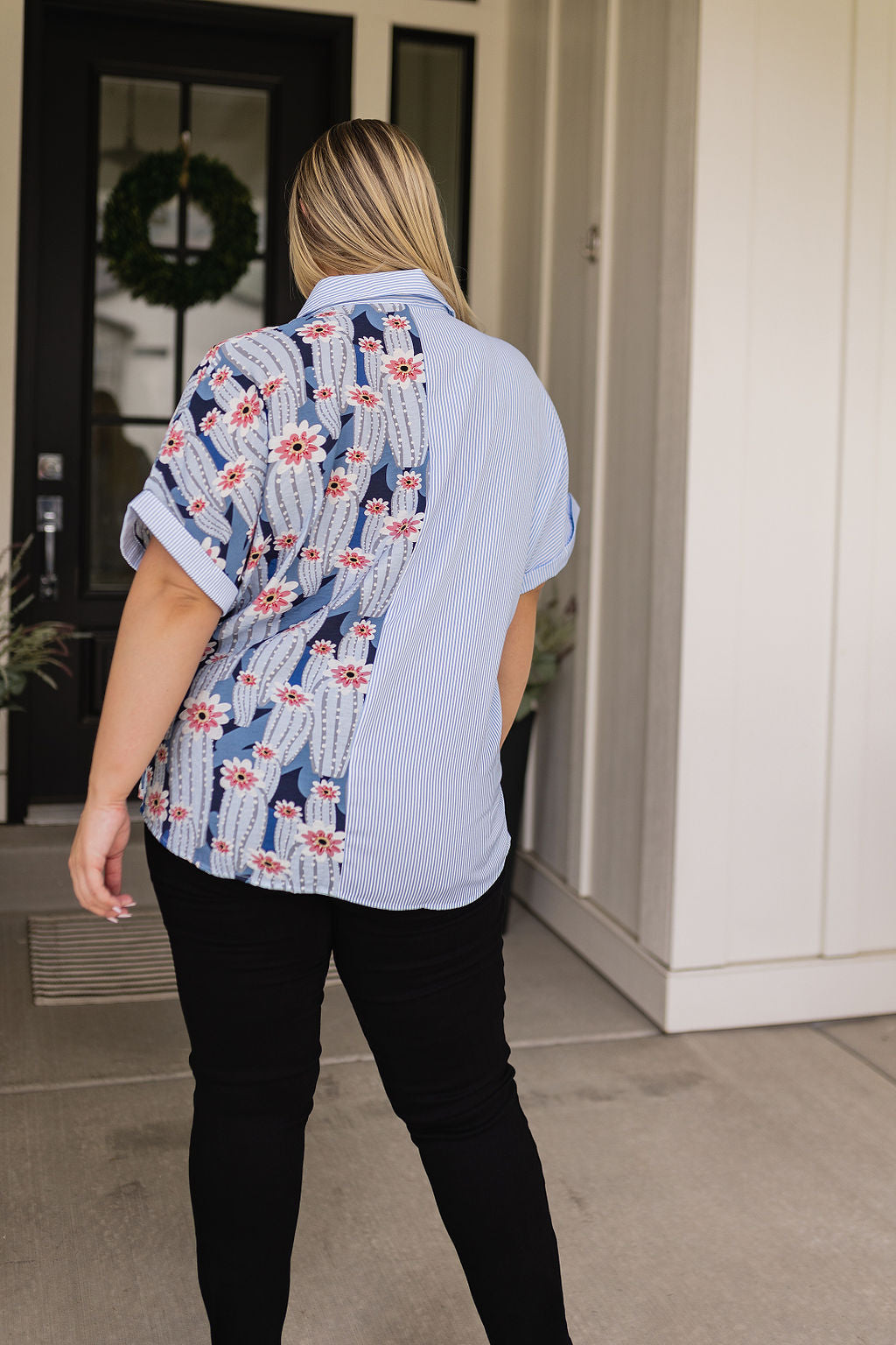 Best Of Both Worlds Button Down Top - Jodifl