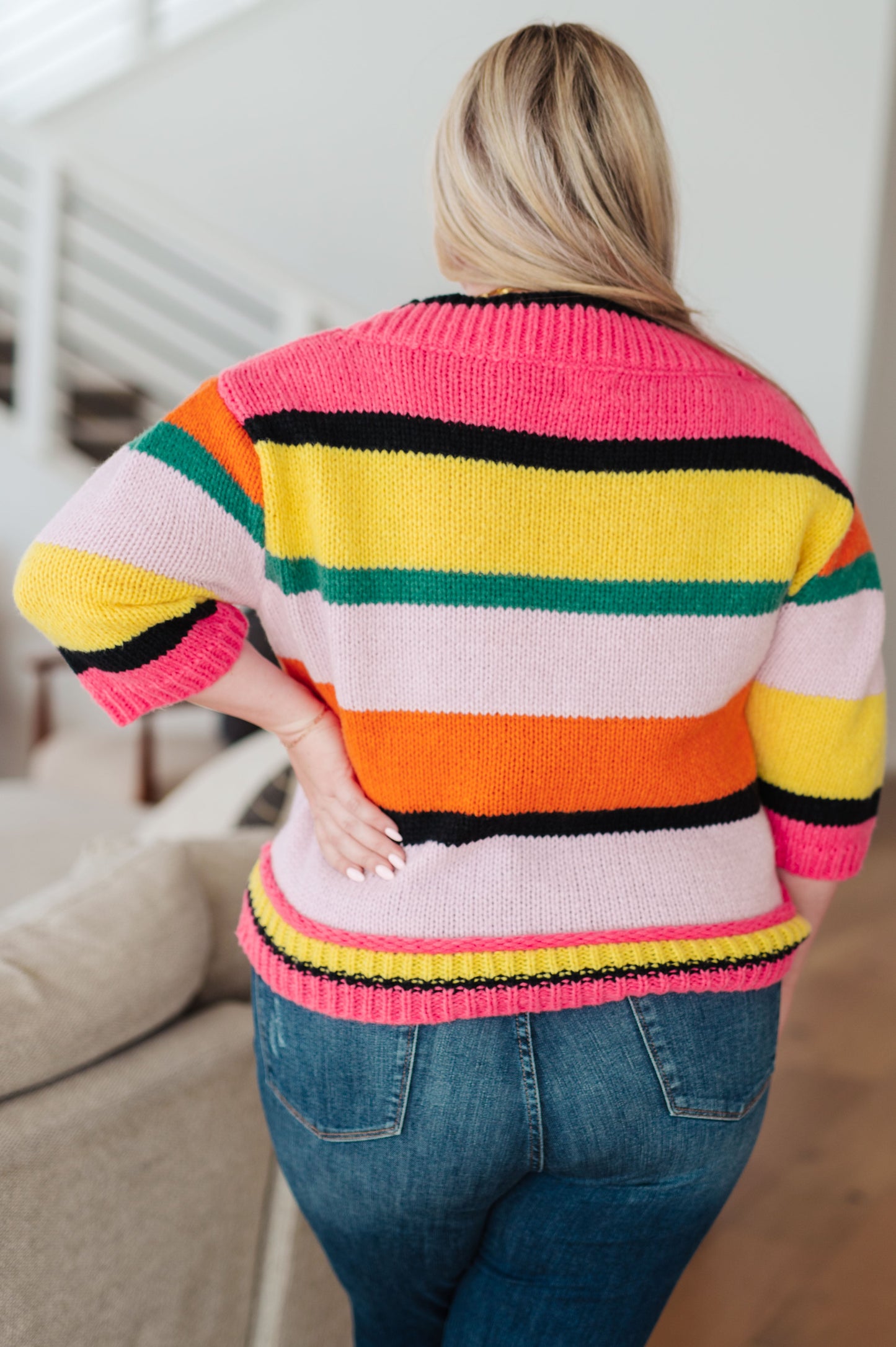 Bright Side Striped Sweater - BiBi