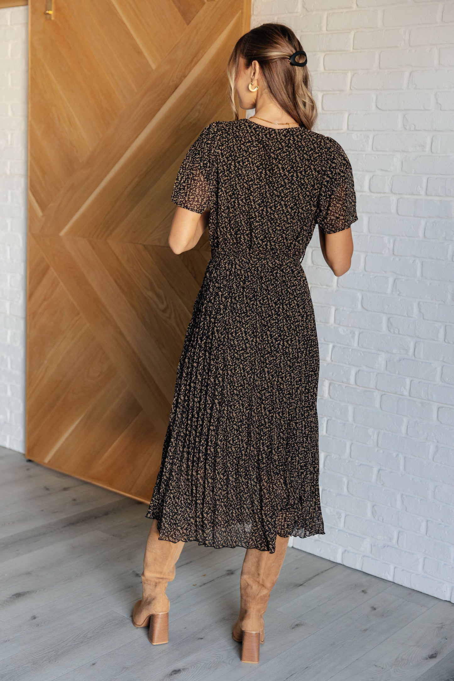 Cause a Scene Surplice Neck Dress - Polagram