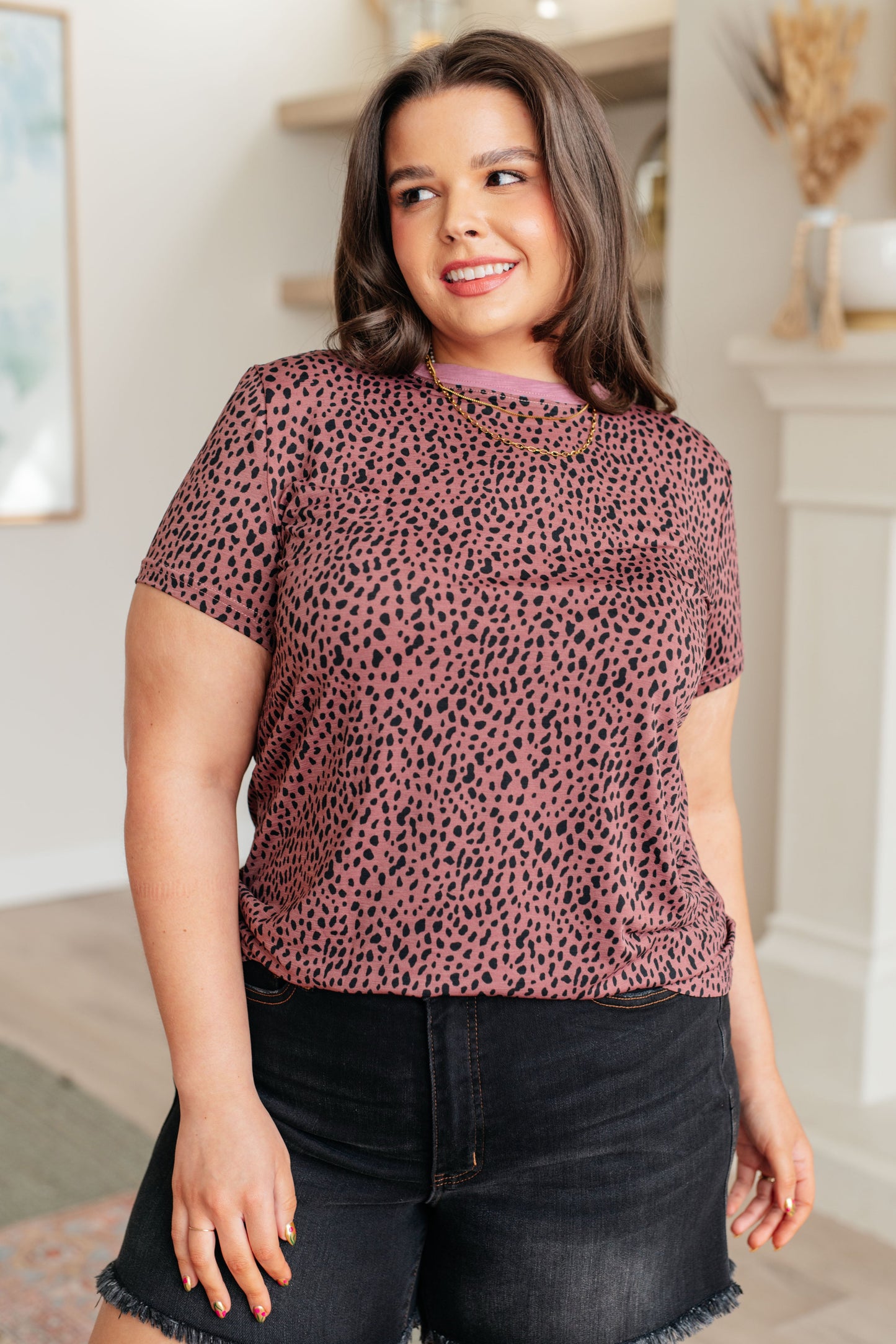 Cheetah Girl Short Sleeve Top - One Eleven North