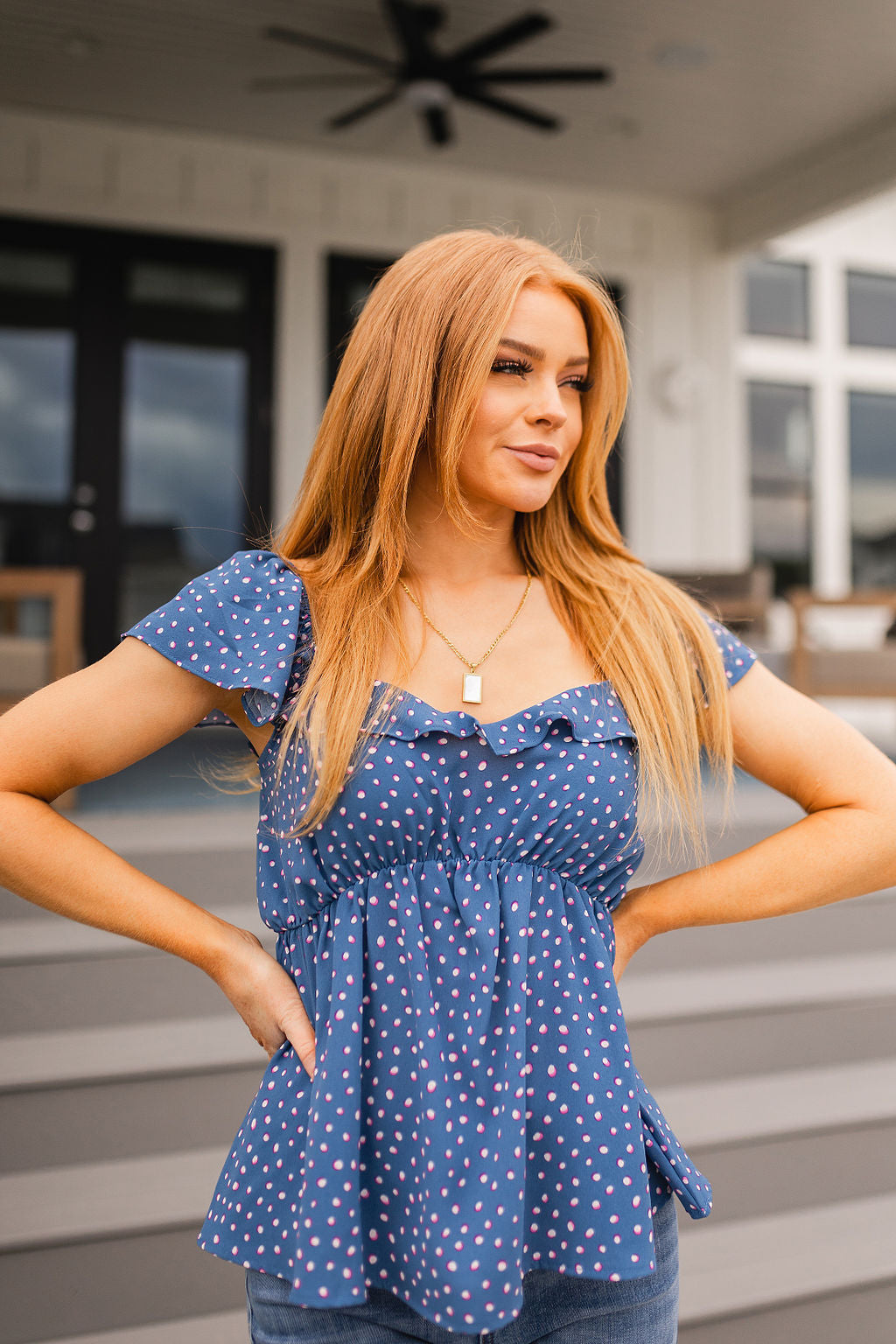Connect the Dots Peplum Blouse - Andree By Unit