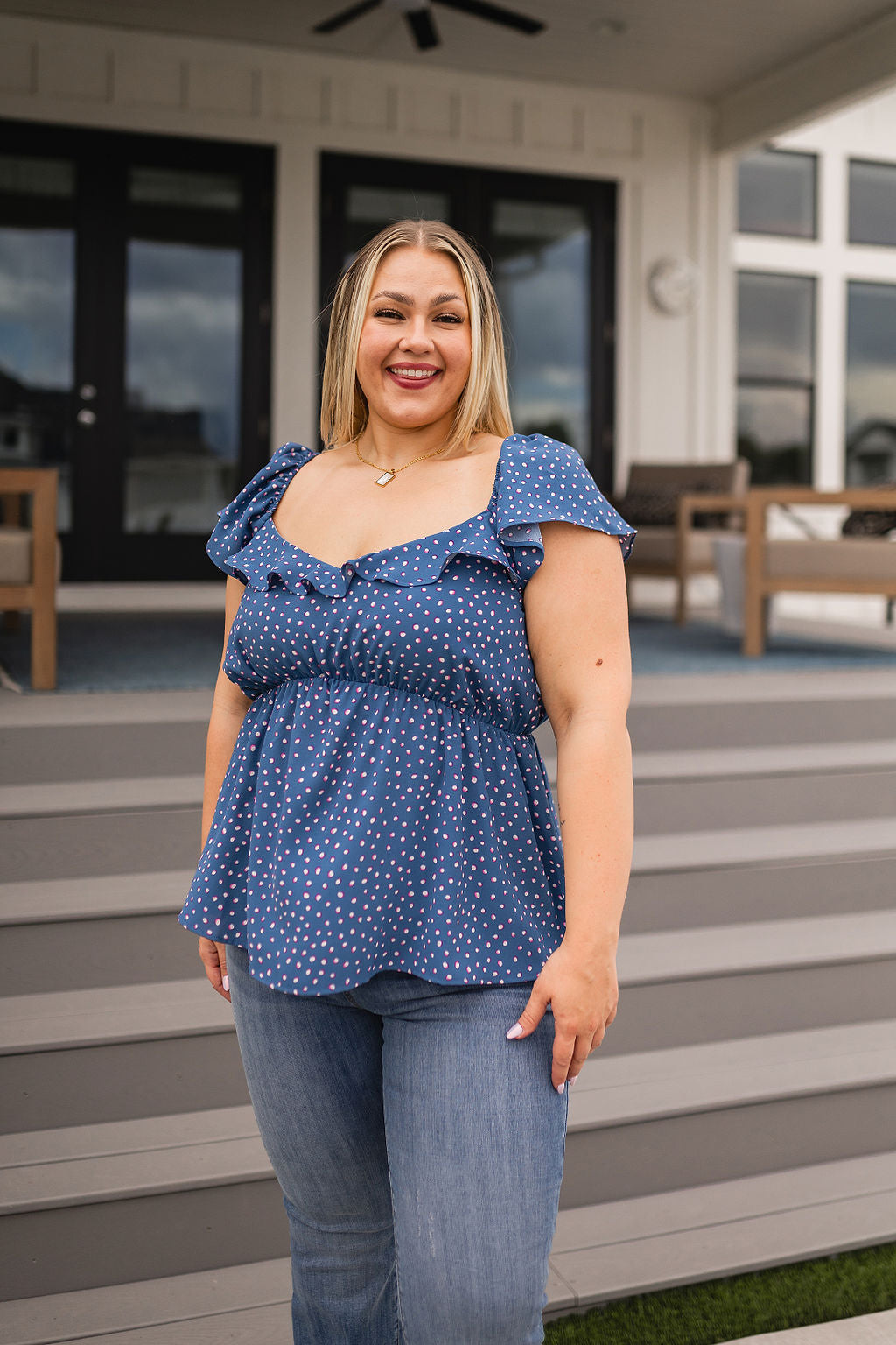 Connect the Dots Peplum Blouse - Andree By Unit