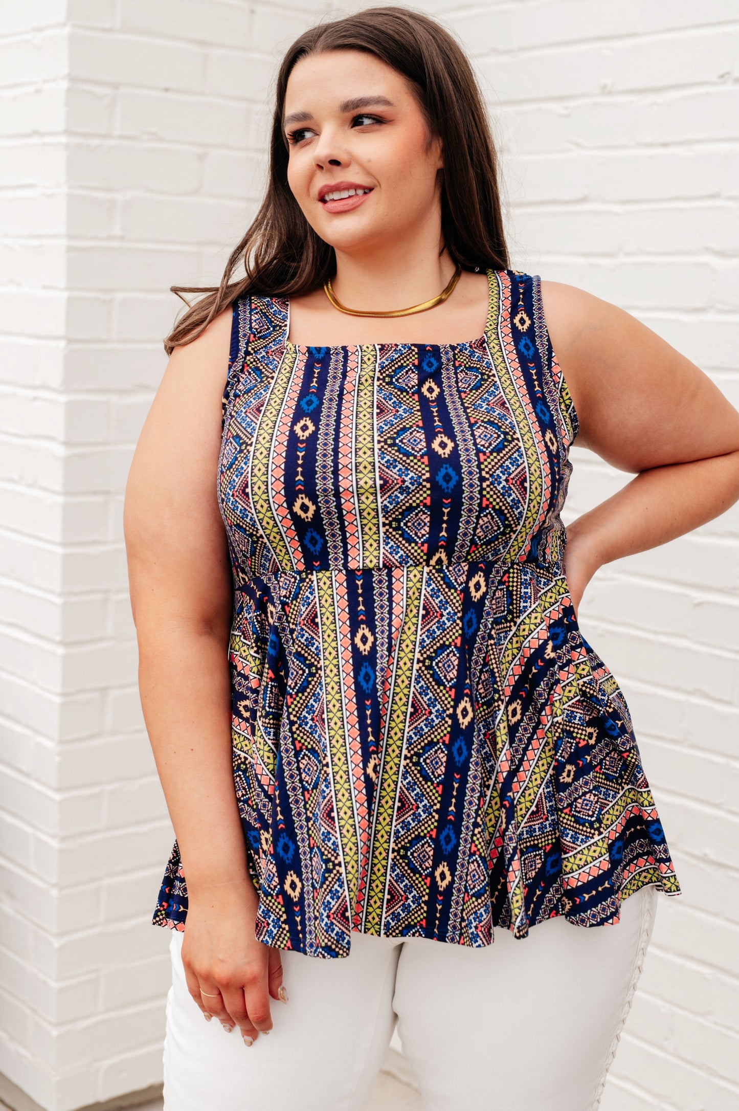 Cool Connections Peplum Tank - Haptics
