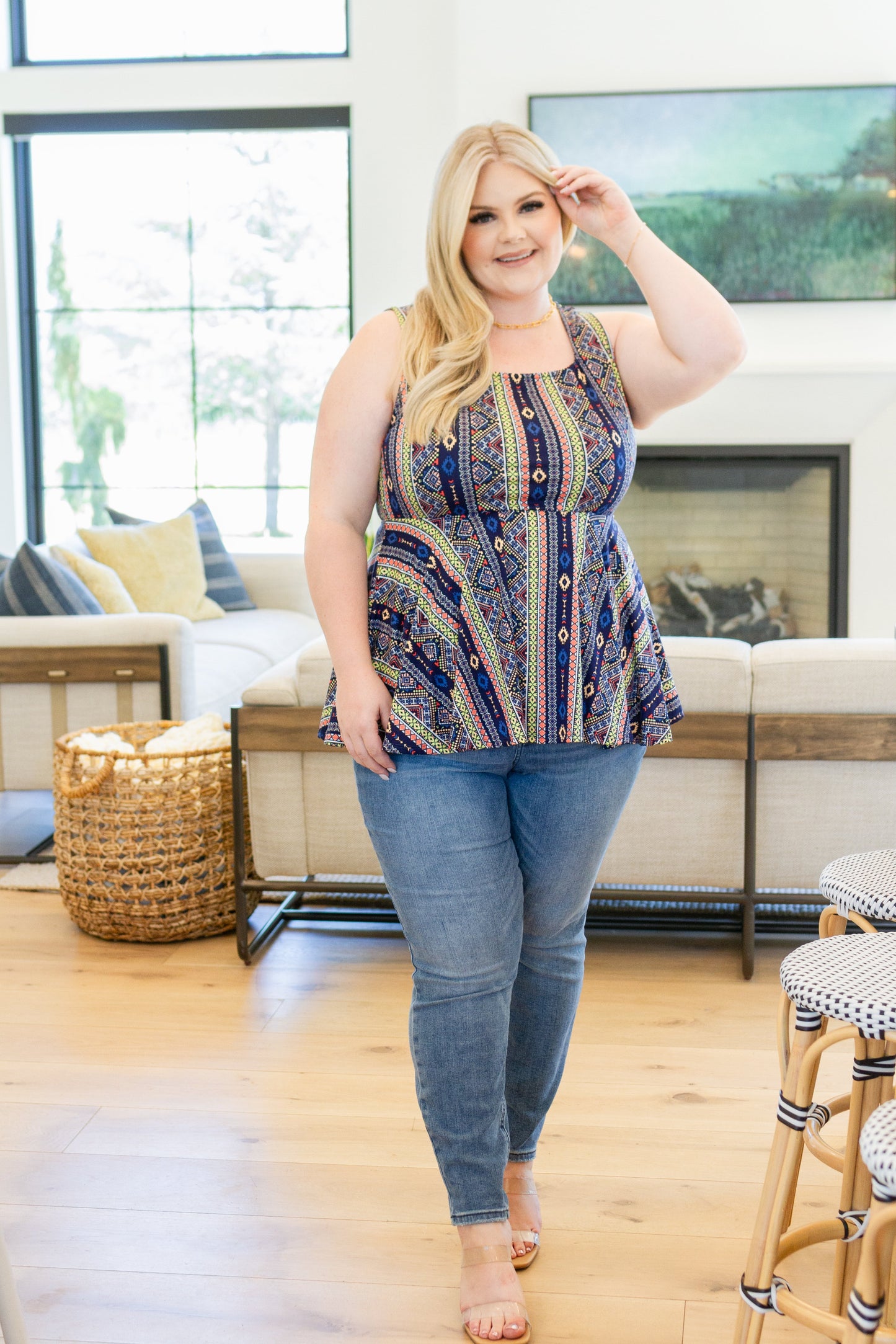 Cool Connections Peplum Tank - Haptics