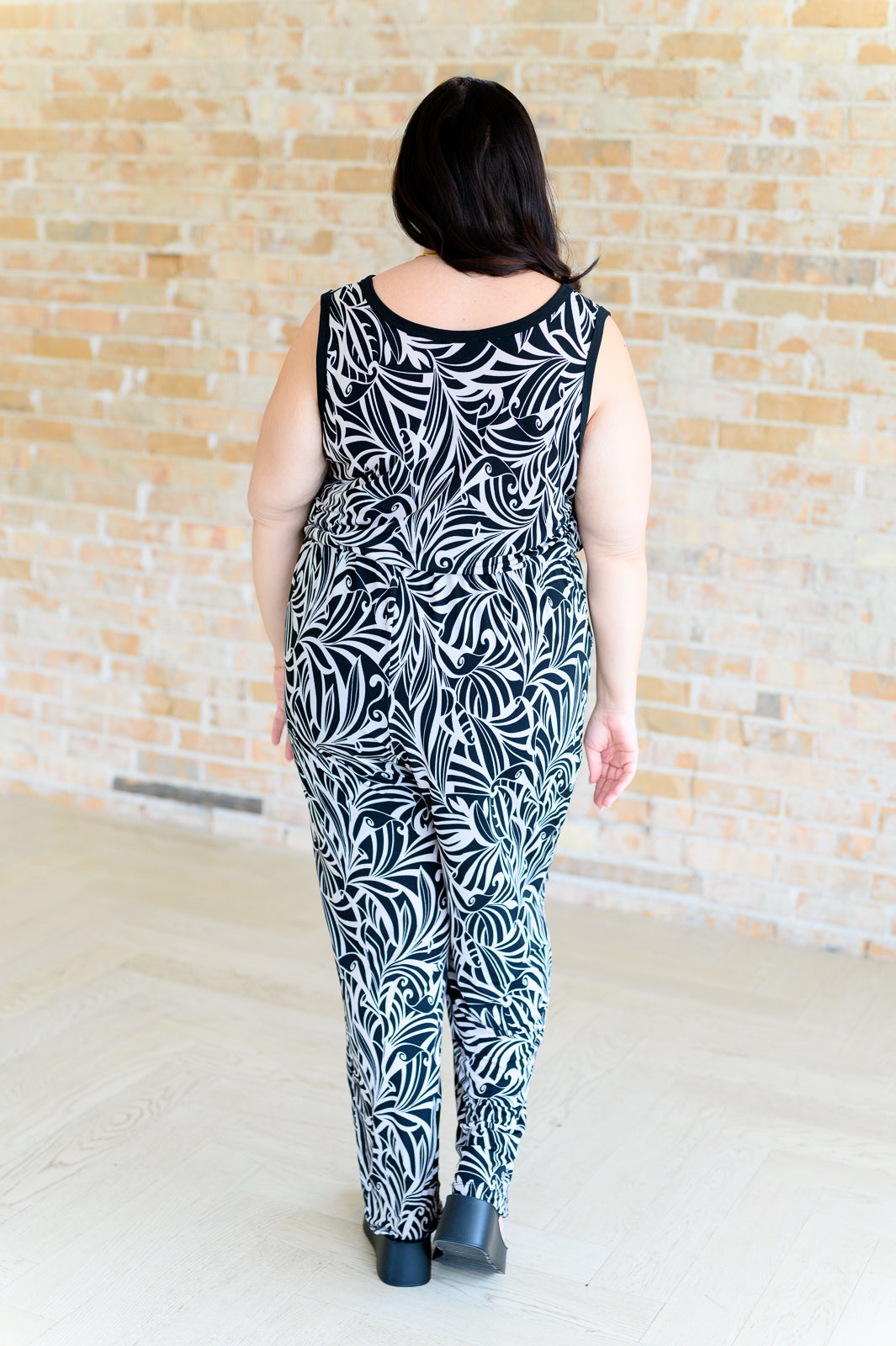 Cool Girl Filigree Jumpsuit - White Birch