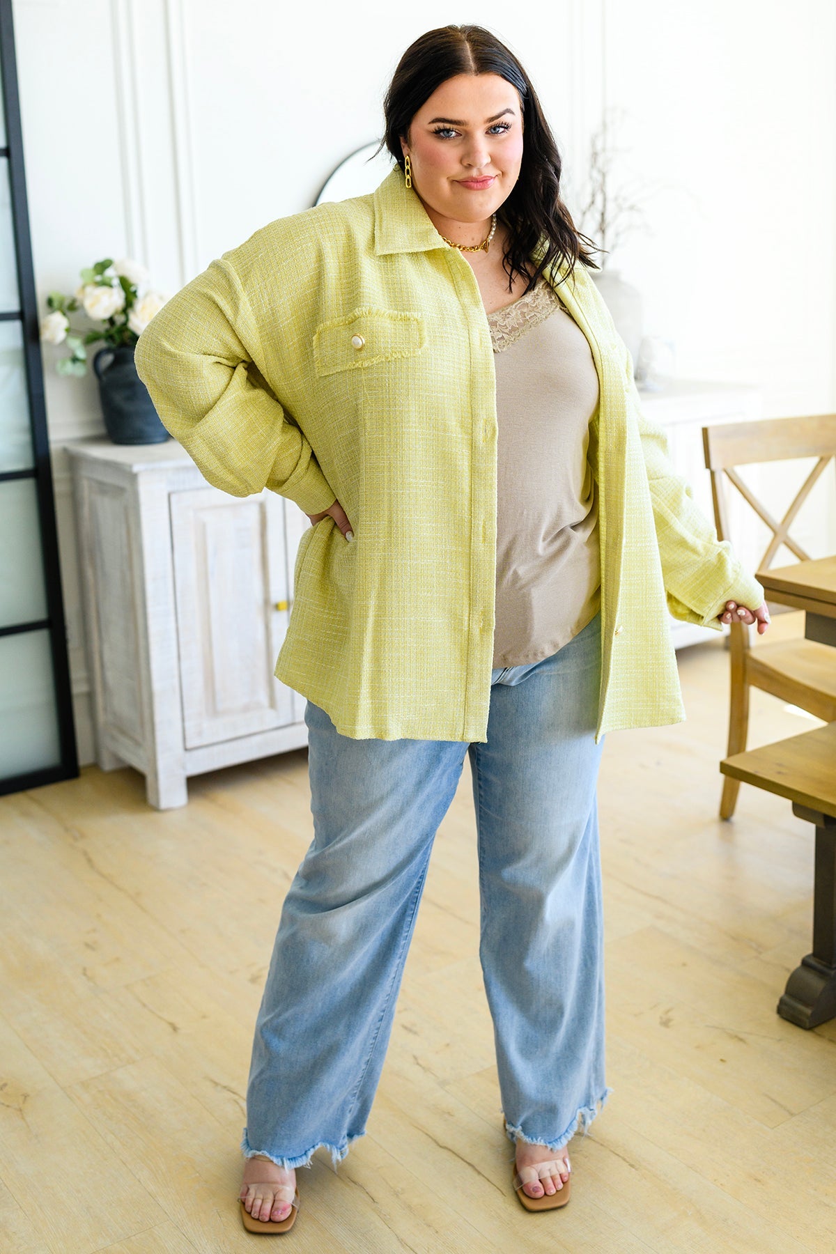 Daydreams Shacket in Yellow - Andree By Unit